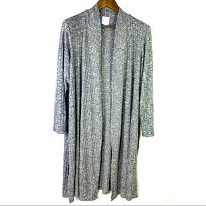 Sunday Long Sleeve Open Front Cardigan Size 2X